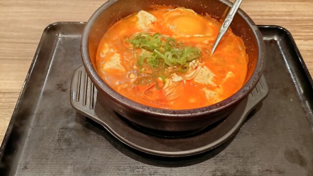 韓丼のスン豆腐